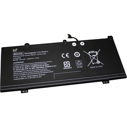 Battery Technology BTI Compatible OEM BC03XL L84398-005 HSTNN-LB8T BC03060XL-PL Compatible Model CHROMEBOOK 640E G1 CHROMEBOOK 640 G1 BC03XL-BTI