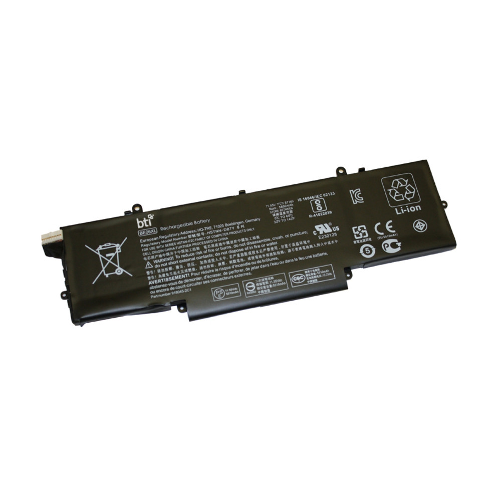 Battery Technology BTI For Notebook Rechargeable5800 mAh11.6 V DC BE06XL-BTI