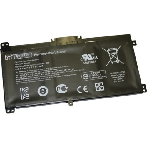 Battery Technology BTI For Notebook Rechargeable3615 mAh11.5 V DC BK03XL-BTI