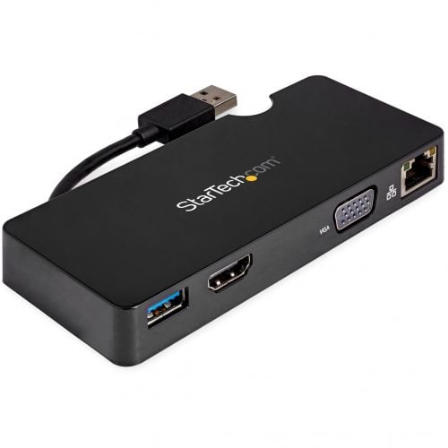 Startech .com USB 3.0 Multiport Adapter + USB-C to USB-A CableMac & WindowsFor USB-A or USB-C laptopsHDMI & VGA1x USB-A PortG… BNDDKT30CAHV
