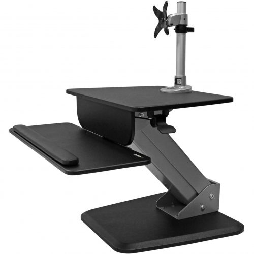 Startech .com Single Monitor Sit-to-stand WorkstationOne-Touch Height AdjustmentTurn your desk into a sit-stand workspace with easy hei… BNDSTSPIVOT