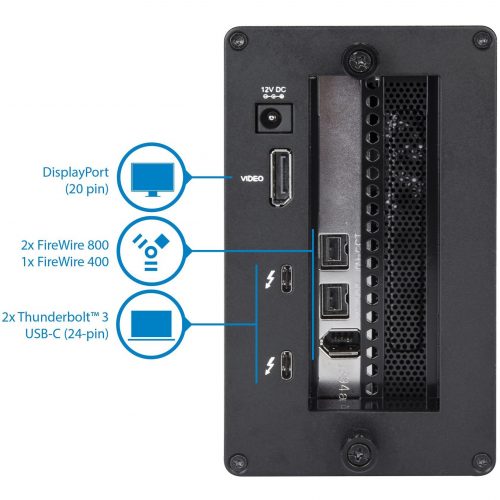 Startech .com Thunderbolt 3 to FireWire AdapterExternal PCI EnclosurePCIe Card plus TB3 ChassisThe Thunderbolt 3 to 1394 FireWire ad… BNDTB1394B3