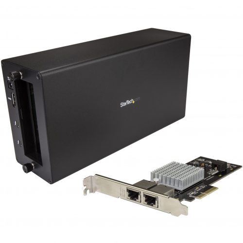 Startech .com Thunderbolt 3 to 2-port 10GbE NIC ChassisExternal PCIe Enclosure plus CardConnect your Thunderbolt 3 enabled device to a… BNDTB310GNDP