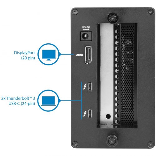Startech .com Thunderbolt 3 to M.2 adapterExternal PCI Express EnclosureChassis plus cardThe Thunderbolt 3 M.2 enclosure lets you tak… BNDTB4M2E1