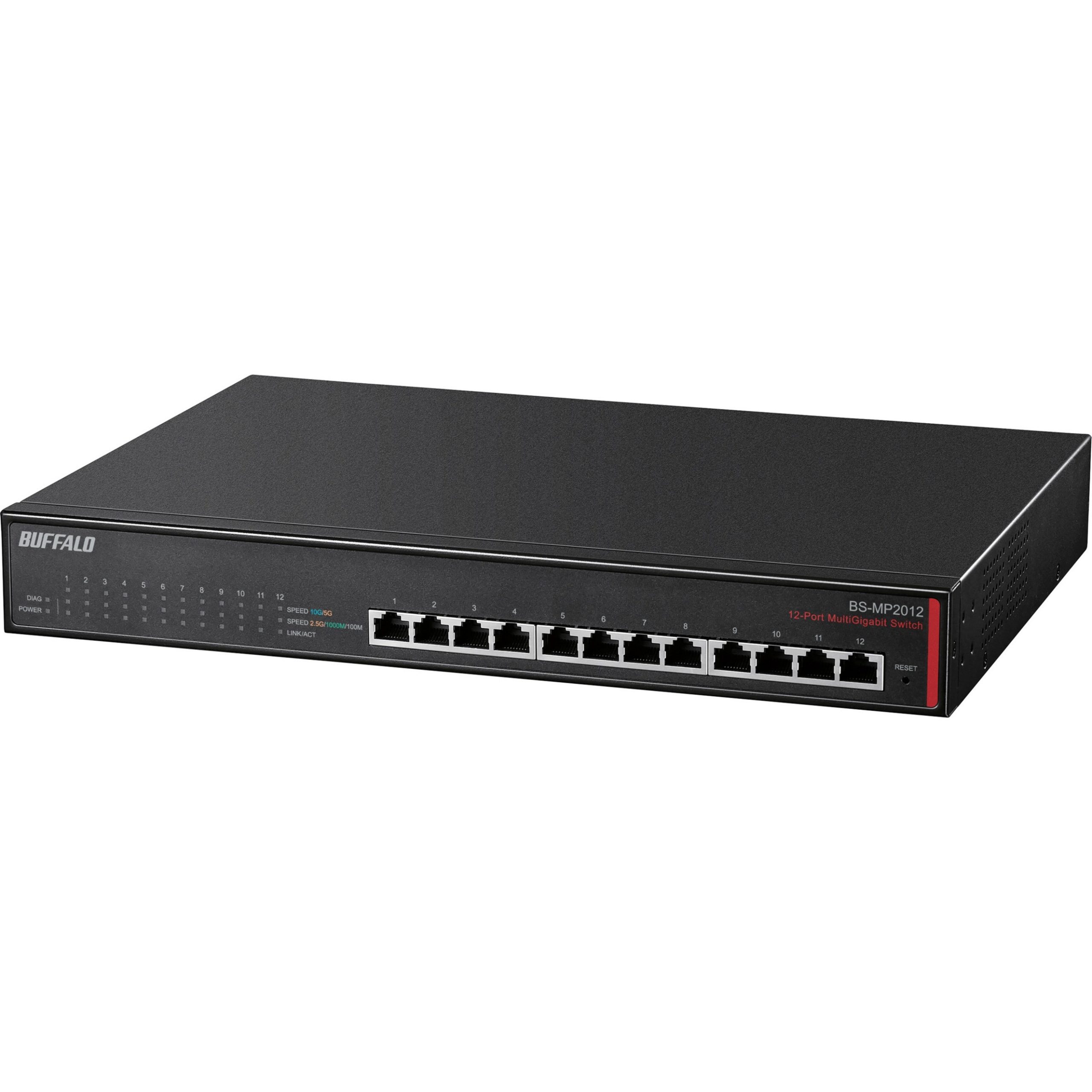 Buffalo Technology Multi-Gigabit 12 Ports Business Switch (BS-MP2012)12 Ports10 Gigabit Ethernet10GBase-T2 Layer SupportedTwisted PairD… BS-MP2012 Buffalo Technology Multi-Gigabit 12 Ports Business Switch (BS-MP2012)12 Ports10 Gigabit Ethernet10GBase-T2 Layer SupportedTwisted PairD… BS-MP2012