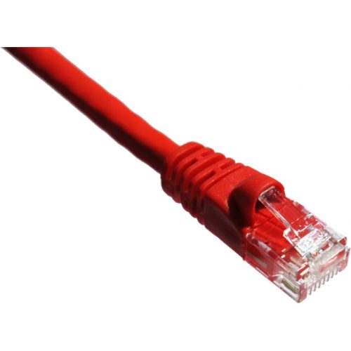 Axiom Memory Solutions 15FT CAT5E 350mhz Patch Cable Molded Boot (Red)Category 5e for Network DevicePatch Cable15 ft1 x1 xGold-plated Cont… C5EMB-R15-AX