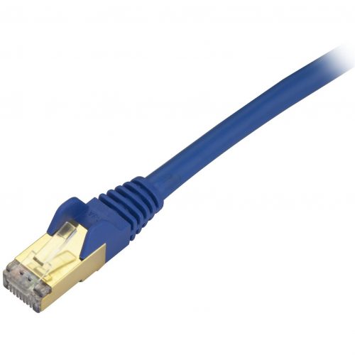 Startech .com 15ft CAT6a Ethernet Cable10 Gigabit Category 6a Shielded Snagless 100W PoE Patch Cord10GbE Blue UL Certified Wiring/TIA -… C6ASPAT15BL