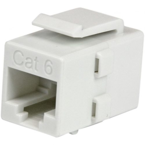 Startech .com White Cat 6 RJ45 Keystone Jack Network CouplerF/FJoin two Cat6 patch cables together to make a longer cableRJ45 Coupl… C6KEYCOUPLWH