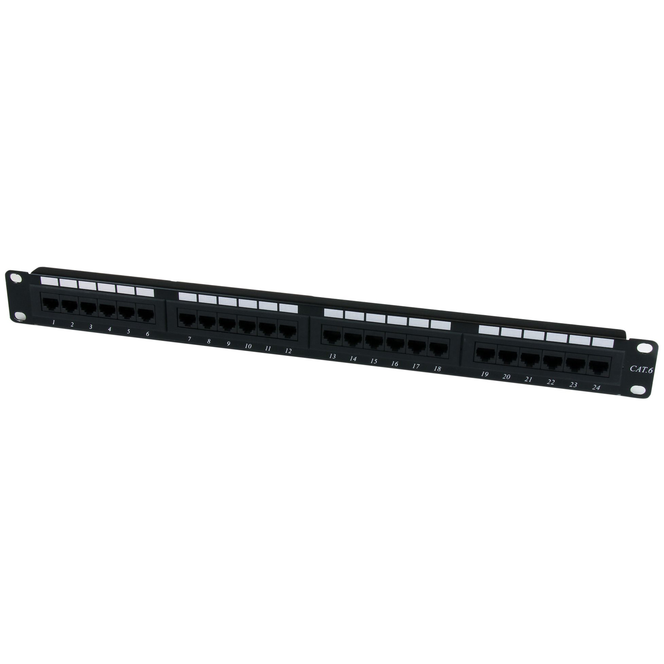 Startech .com 24 Port 1U Rackmount Cat 6 110 Patch PanelOrganize up to 24 Cat6 patch cables110 Type Patch Panel1U 24 port Cat6 RackMou… C6PANEL24