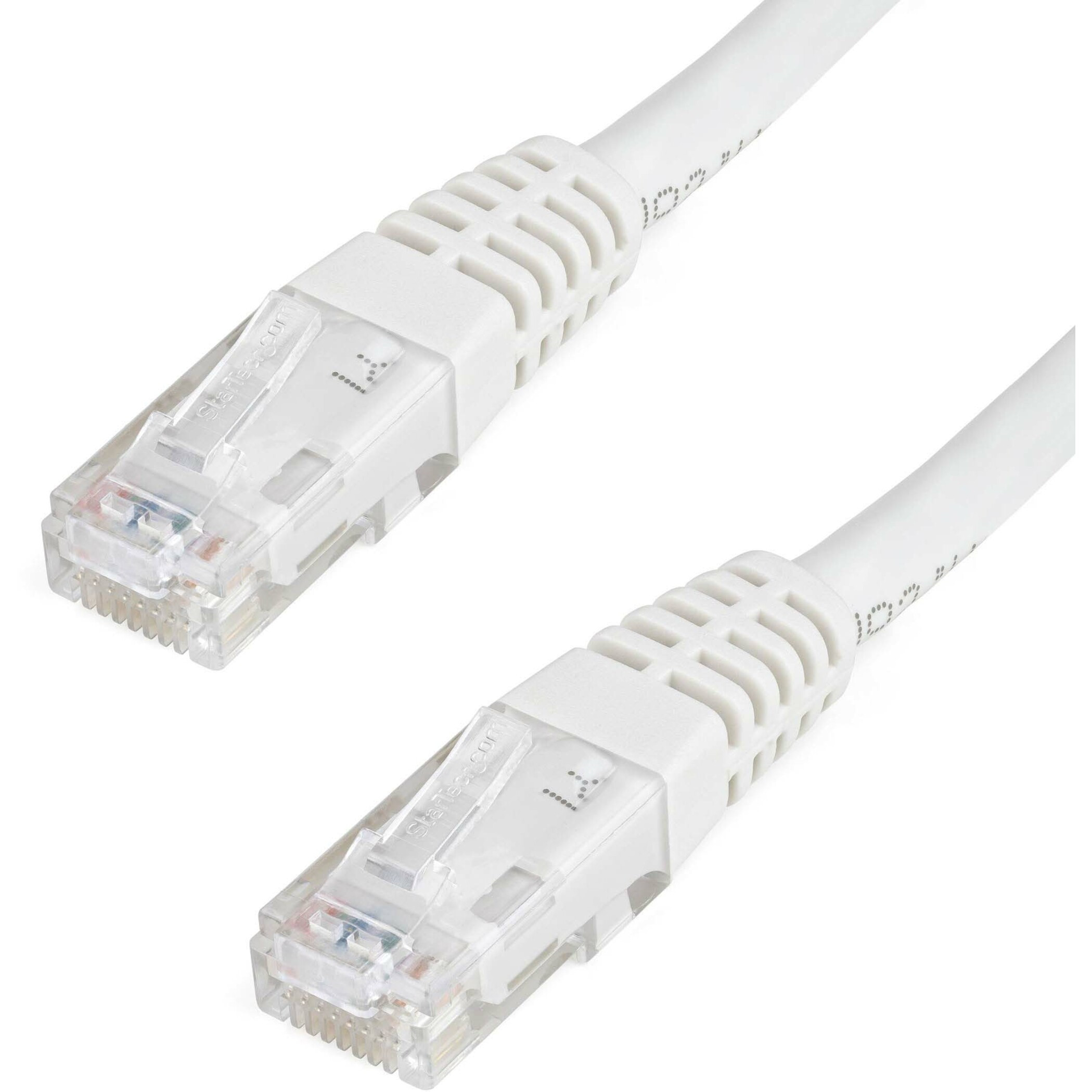 Startech .com 100ft CAT6 Ethernet CableWhite Molded Gigabit100W PoE UTP 650MHzCategory 6 Patch Cord UL Certified Wiring/TIA100ft… C6PATCH100WH