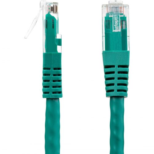 Startech .com 10ft CAT6 Ethernet CableGreen Molded Gigabit100W PoE UTP 650MHzCategory 6 Patch Cord UL Certified Wiring/TIA10ft Gr… C6PATCH10GN