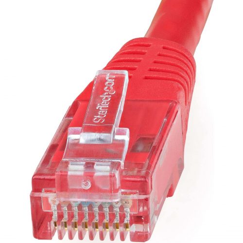 Startech .com 10ft CAT6 Ethernet CableRed Molded Gigabit100W PoE UTP 650MHzCategory 6 Patch Cord UL Certified Wiring/TIA10ft Red… C6PATCH10RD