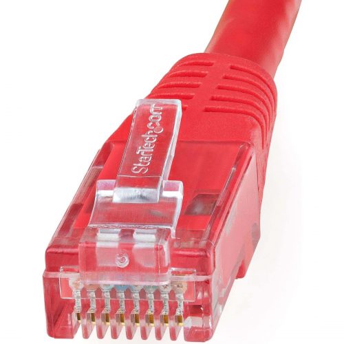 Startech .com 15ft CAT6 Ethernet CableRed Molded Gigabit100W PoE UTP 650MHzCategory 6 Patch Cord UL Certified Wiring/TIA15ft Red… C6PATCH15RD