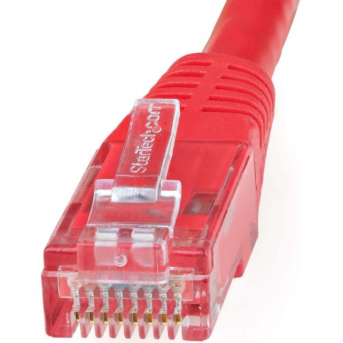 Startech .com 25ft CAT6 Ethernet CableRed Molded Gigabit100W PoE UTP 650MHzCategory 6 Patch Cord UL Certified Wiring/TIA25ft Red… C6PATCH25RD