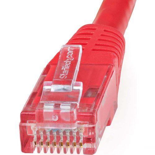 Startech .com 3ft CAT6 Ethernet CableRed Molded Gigabit100W PoE UTP 650MHzCategory 6 Patch Cord UL Certified Wiring/TIA3ft Red CAT… C6PATCH3RD