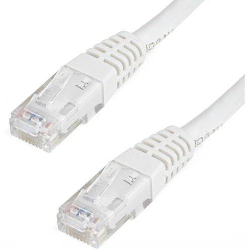 Startech .com 3ft CAT6 Ethernet CableWhite Molded Gigabit100W PoE UTP 650MHzCategory 6 Patch Cord UL Certified Wiring/TIA3ft White… C6PATCH3WH