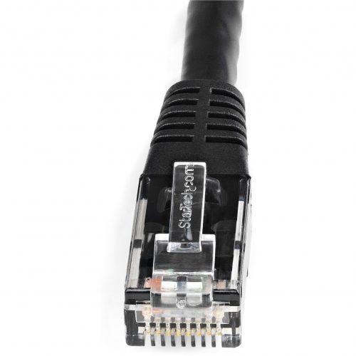 Startech .com 8ft CAT6 Ethernet CableBlack Molded Gigabit100W PoE UTP 650MHzCategory 6 Patch Cord UL Certified Wiring/TIA8ft Black… C6PATCH8BK