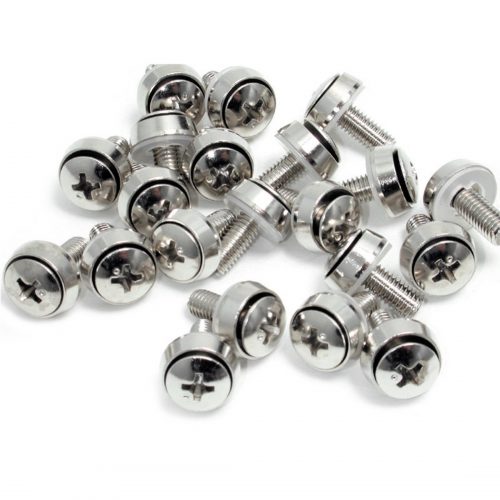 Startech .com M6 x 12mmScrews100 PackM6 Mounting Screws for Server Rack & CabinetInstall your rack-mountable hardware securely w… CABSCREWSM62