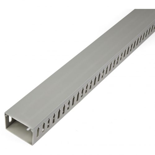 Startech .com Cable Management Raceway with Cover 3″(75mm)W x 2″(50mm)H, 6.5ft(2m) length, 3/8″(8mm) Slots, Wall Wire Duct, UL ListedCable m… CBMWD7550