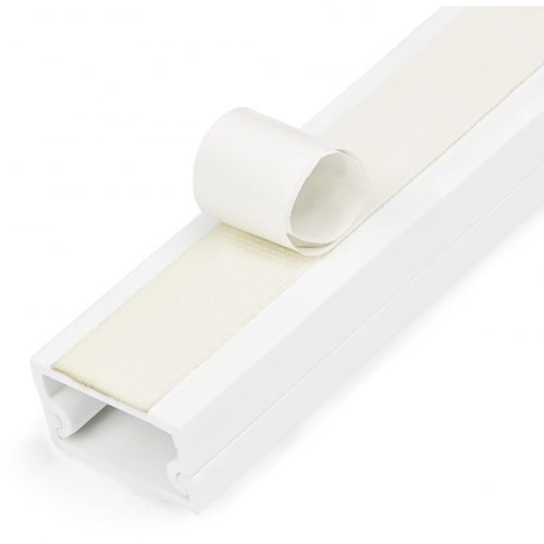 Startech .com Cable Management Raceway w/Adhesive Tape and Cover 3/4″(19mm)W x 3/8″(11mm)H, 3ft(1m) length, Network Cord Hider, UL ListedCa… CBMWWD1911
