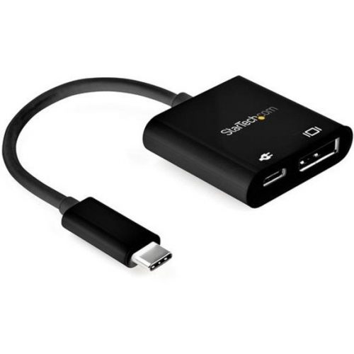 Startech .com USB C to DisplayPort Adapter with 60W Power Delivery Pass-Through8K/4K USB Type-C to DP 1.4 Video Converter w/ ChargingU… CDP2DP14UCPB