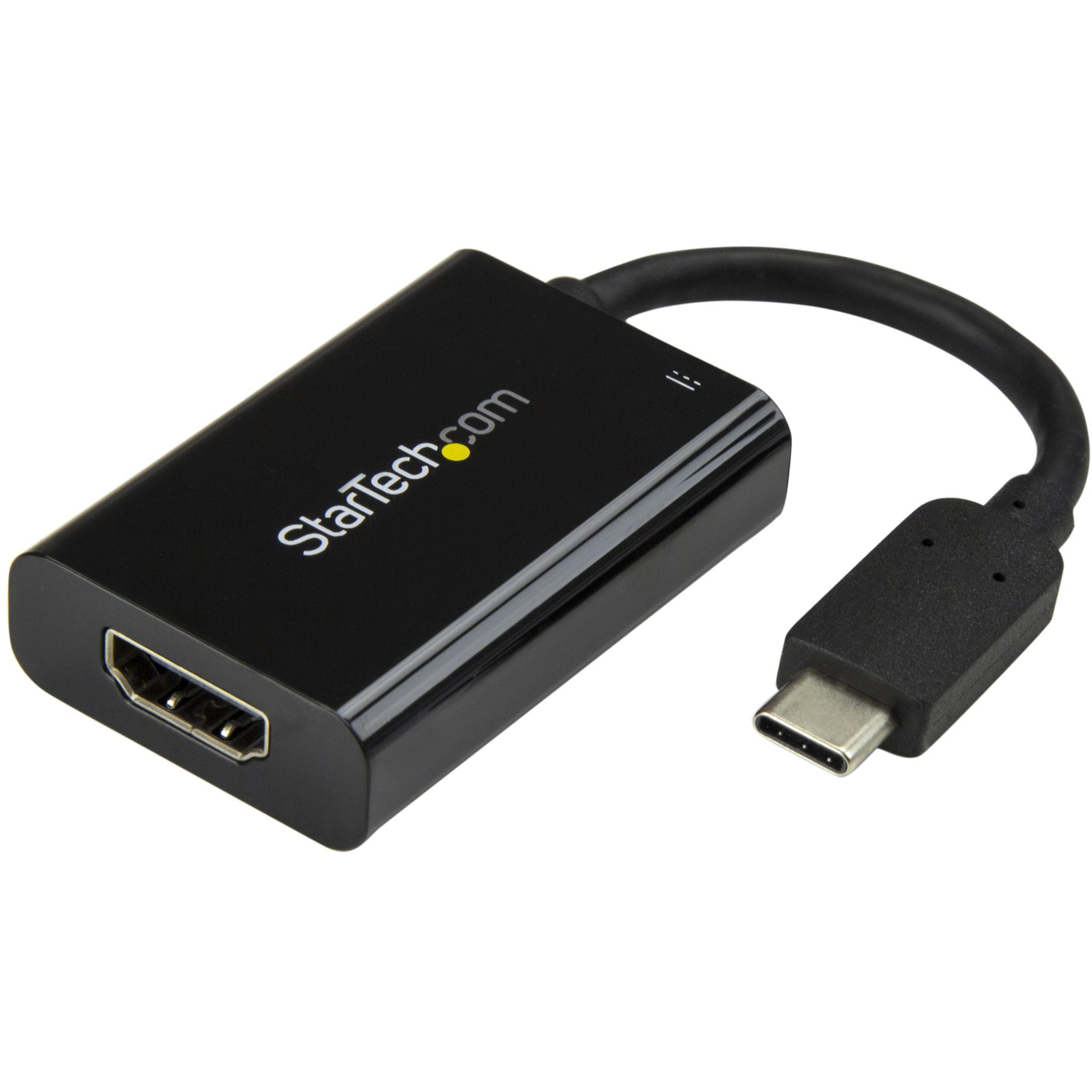 Startech .com USB C to HDMI 2.0 Adapter 4K 60Hz with 60W Power Delivery Pass-Through ChargingUSB Type-C to HDMI Video ConverterBlackBl… CDP2HDUCP