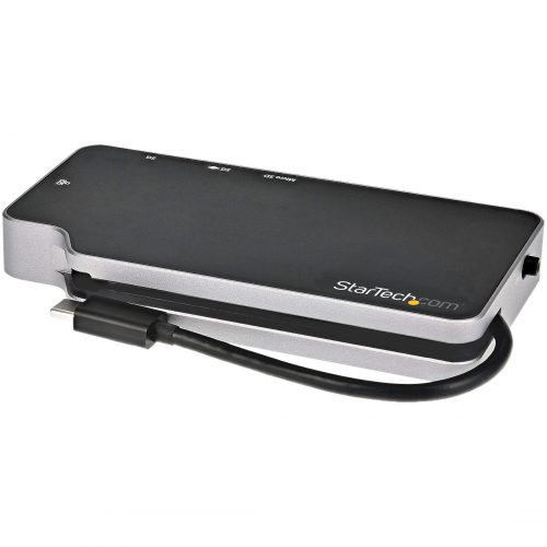 Startech .com USB C Multiport Adapter, USB-C to 4K HDMI or VGA Video with 100W PD Pass-through, 10Gbps USB Hub/MicroSD/GbE, USB-C Mini Dock… CDP2HVGUASPD
