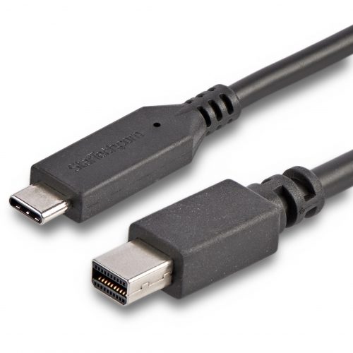 Startech .com 6 ft. / 1.8 m USB-C to Mini DisplayPort Cable4K 60HzBlackUSB 3.1 Type-C to Mini DP Adapter CablemDP CableUSB-C t… CDP2MDPMM6B