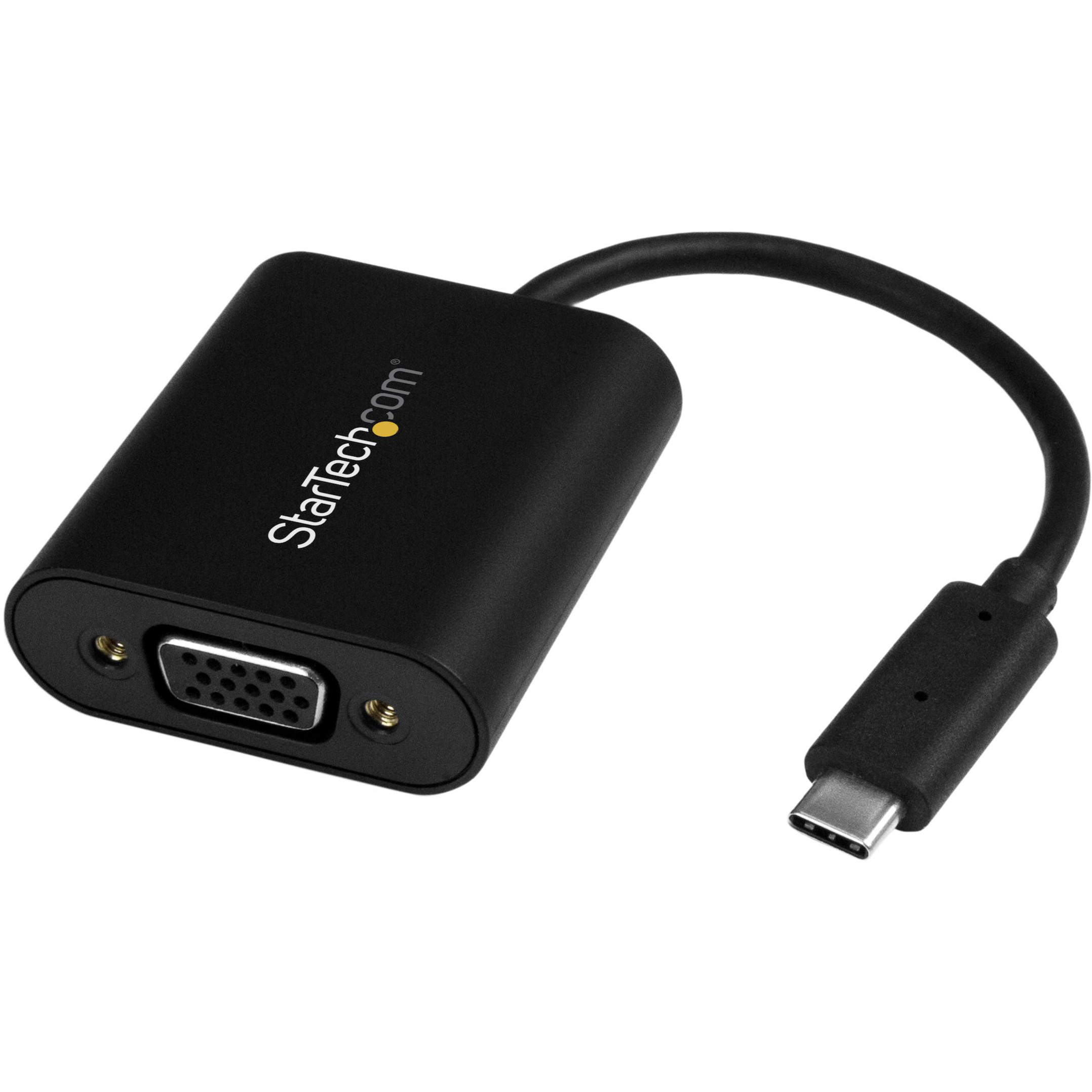 Startech .com USB-C to VGA Adapter1920x1200USB C AdapterUSB Type C to VGA Monitor / Projector AdapterUse this unique adapter to pre… CDP2VGASA