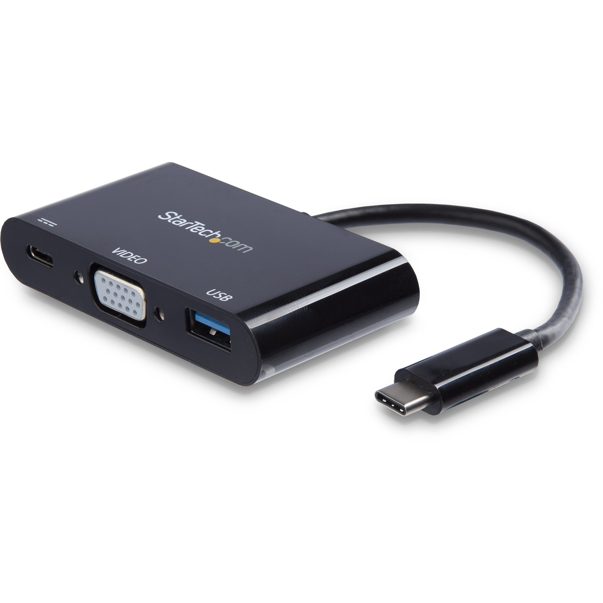 Startech Star Tech.com USB-C VGA Multiport AdapterUSB-A Portwith Power Delivery (USB PD)USB C Adapter ConverterUSB C DongleUSB C VGA M… CDP2VGAUACP