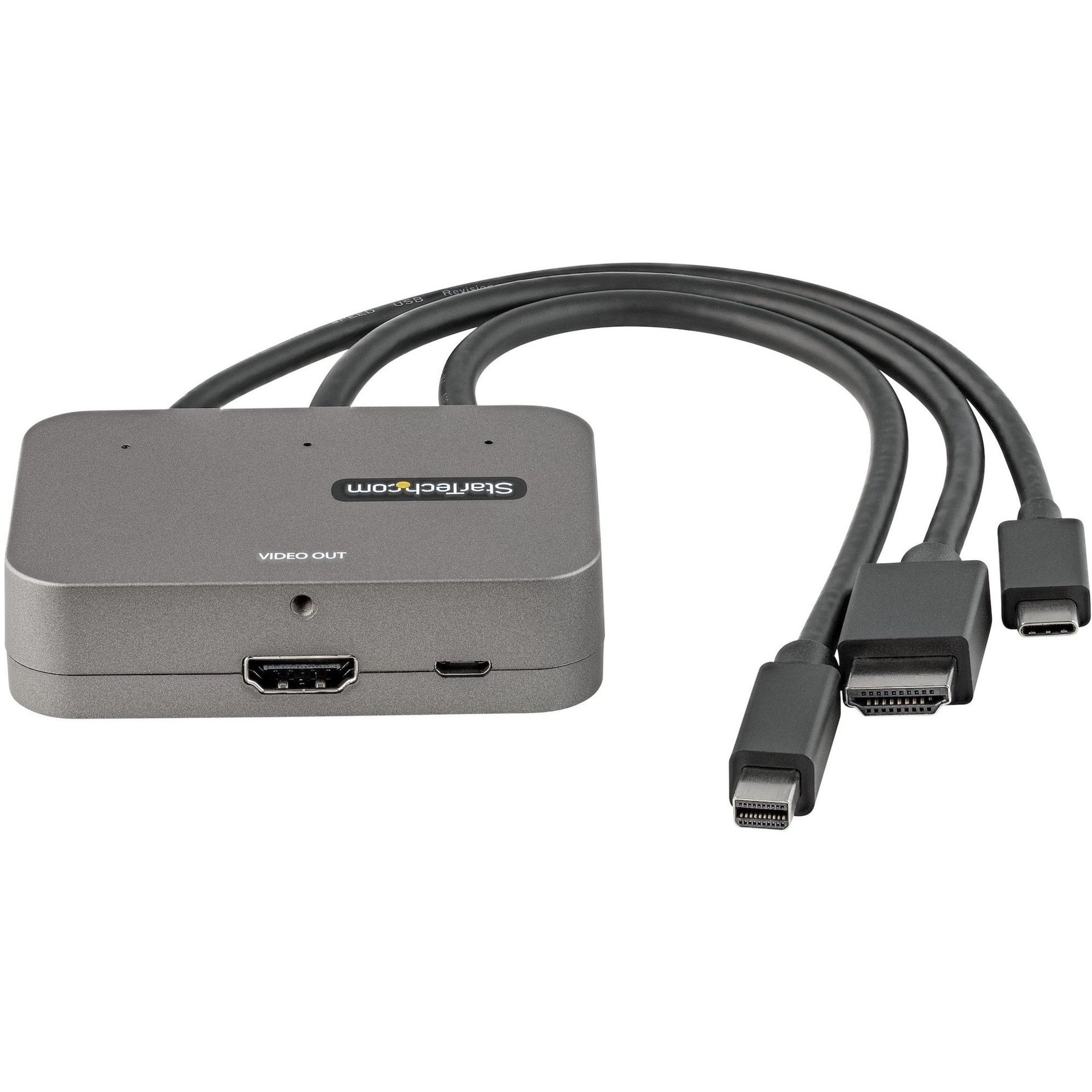 Startech .com 3-in-1 Multiport to HDMI Adapter, 4K 60Hz USB-C