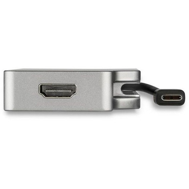 USB C Video Adapter, USB C to HDMI DVI VGA Adapter, Up to 4K 60Hz,  Aluminum, Multiport Video Display Adapter, Thunderbolt 3 / 4 Compatible,  USB Type C