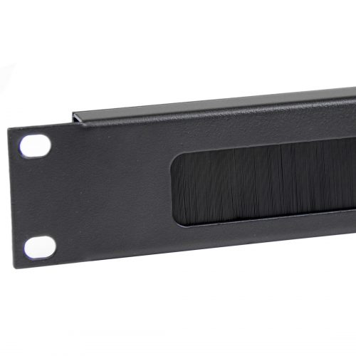 Startech .com 1U Brush Strip Horizontal Server Rack Cable Management PanelOrganize cables while keeping dust out of the rack with a brush-st… CMBRUSH1U