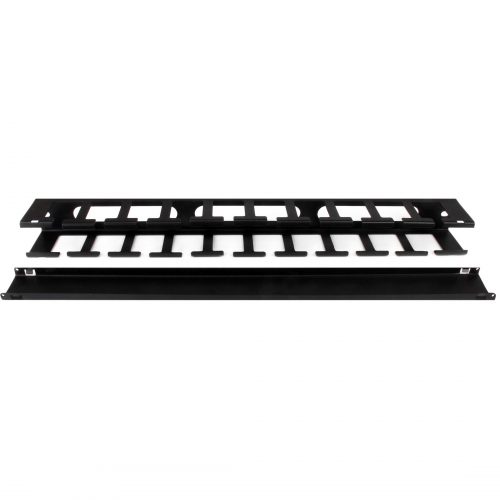 Startech .com 1U Horizontal Finger Duct Rack Cable Management Panel with CoverOrganize cables in your server rack or cabinet with a horizont… CMDUCT1UX