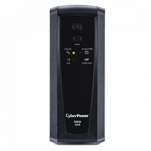 Cyber Power CP1200AVR AVR UPS Systems1200VA/720W, 120 VAC, NEMA 5-15P, Mini-Tower, 10 Outlets, Panel® Personal, $375000 CEG,  Wa… CP1200AVR