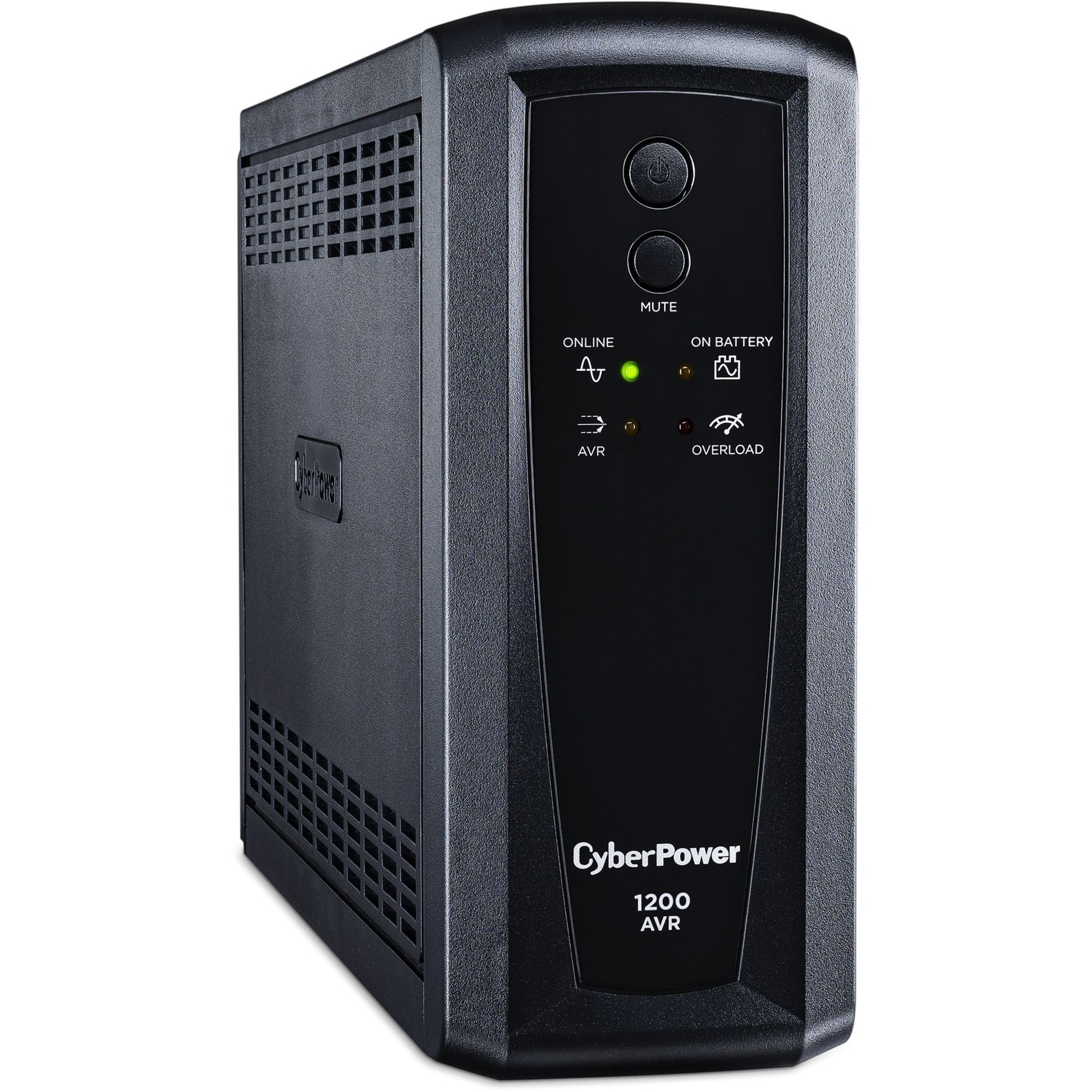 Cyber Power CP1200AVR AVR UPS Systems1200VA/720W, 120 VAC, NEMA 5-15P, Mini-Tower, 10 Outlets, Panel® Personal, $375000 CEG,  Wa… CP1200AVR