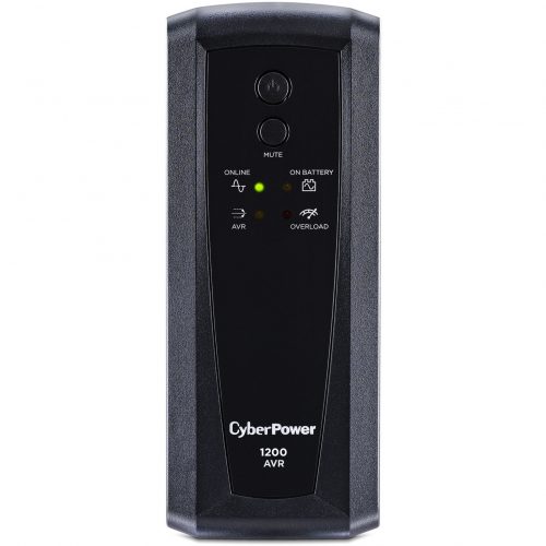 Cyber Power CP1200AVR AVR UPS Systems1200VA/720W, 120 VAC, NEMA 5-15P, Mini-Tower, 10 Outlets, Panel® Personal, $375000 CEG,  Wa… CP1200AVR