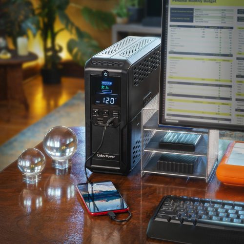 CyberPower Intelligent LCD CP1500AVRLCD3 UPS – 1500VA Mini-tower