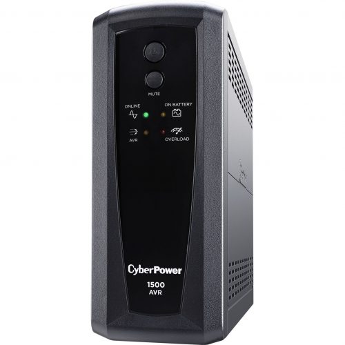 Cyber Power CP1500AVRT AVR UPS Systems1500VA/900W, 120 VAC, NEMA 5-15P, Mini-Tower, 10 Outlets, Panel® Personal, $500000 CEG, … CP1500AVRT