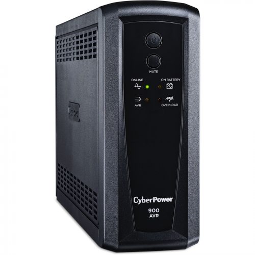 Cyber Power CP900AVR AVR UPS Systems900VA/560W, 120 VAC, NEMA 5-15P, Mini-Tower, 10 Outlets, Panel® Personal, $300000 CEG,  Warra… CP900AVR