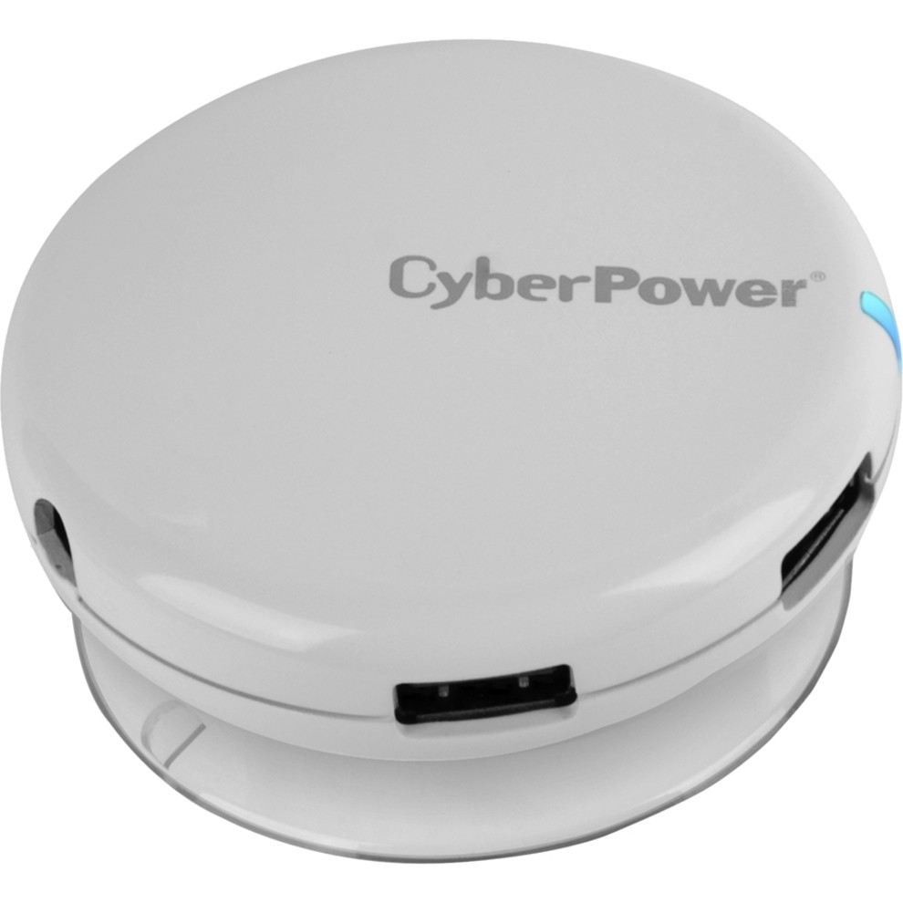 Cyber Power CPH430PW USB 3.0 Superspeed Hub with 4 Ports and 3.6A AC ChargerWhiteUSBRack Mount4 USB Port4 USB 3.0 Port CPH430PW