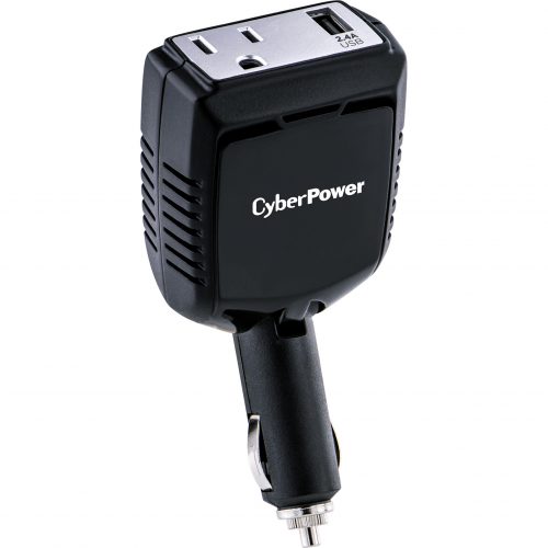 Cyber Power CPS160PBURC1 160 W  Inverter Black12VDC Auto  Port, 120 VAC, 60 Hz, 120 W, NEMA 5-15R, 1 USB Port2.4 Amps , B… CPS160PBURC1