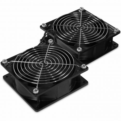 Cyber Power CRA11002 Fan kit Rack AccessoriesWall mount roof fan kit, 2x 110/120Vac cooling fans; 190 CFM,  warranty CRA11002