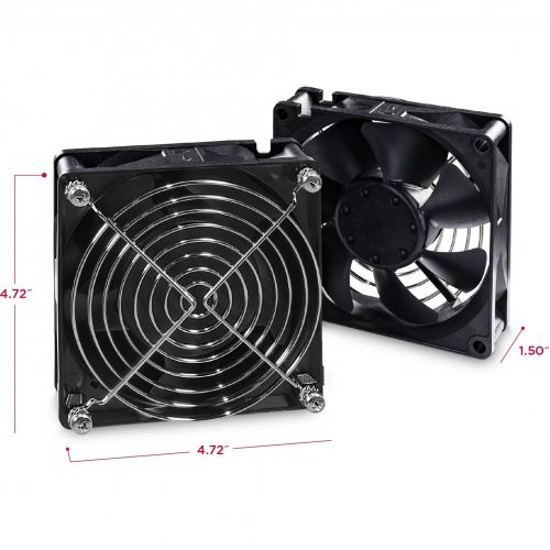 Cyber Power CRA11002 Fan kit Rack AccessoriesWall mount roof fan kit, 2x 110/120Vac cooling fans; 190 CFM,  warranty CRA11002