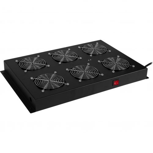 Cyber Power CRA12001 Roof fan panel Rack AccessoriesRoof-mounted fan panel, 6x 208/240Vac fans, for 42″ to 47″ (1070mm-1200mm) deep enclosure… CRA12001