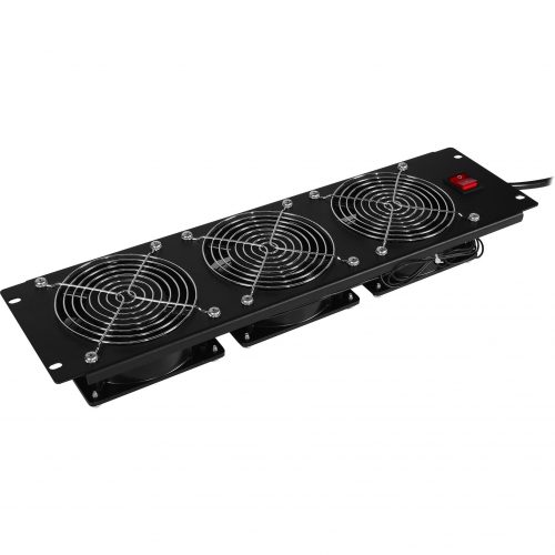 Cyber Power CRA12003 Fan panel Rack Accessories3U 19″ fan panel, 3x 208/240Vac cooling fans; 240 CFM,  warranty CRA12003