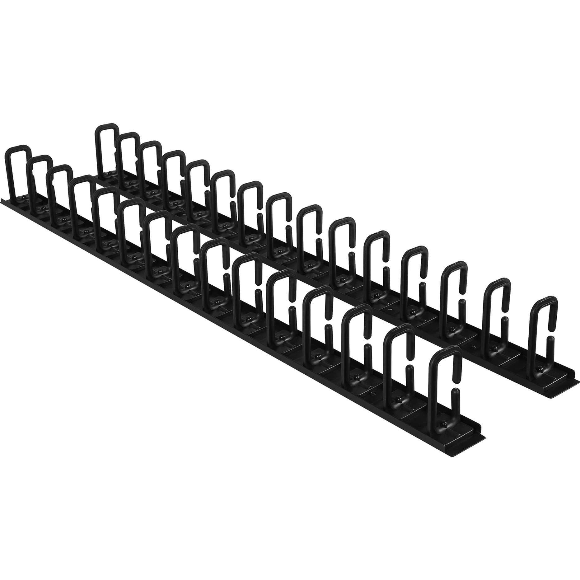 Cyber Power CRA30007 Cable manager Rack AccessoriesVertical flexible ring cable manager, 6ft (1.8m), 2x 3ft (0.9m) sections, toolless mountin… CRA30007