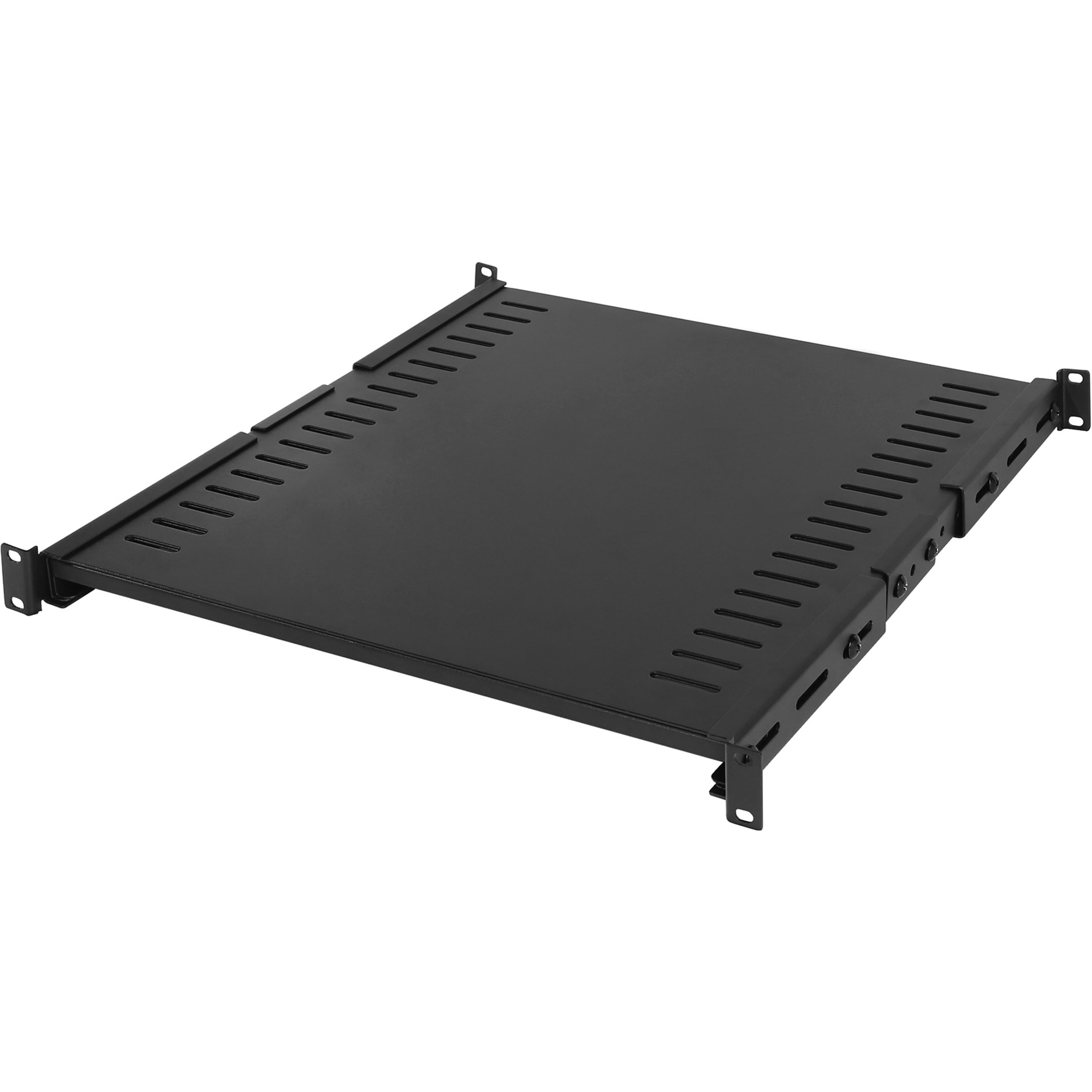 Cyber Power CRA50006 Rack Accessories Shelf19″ 1U heavy duty 22″-40″ depth adjustable shelf for 4-post open-frame rack, 135lbs (60kg) capacit… CRA50006