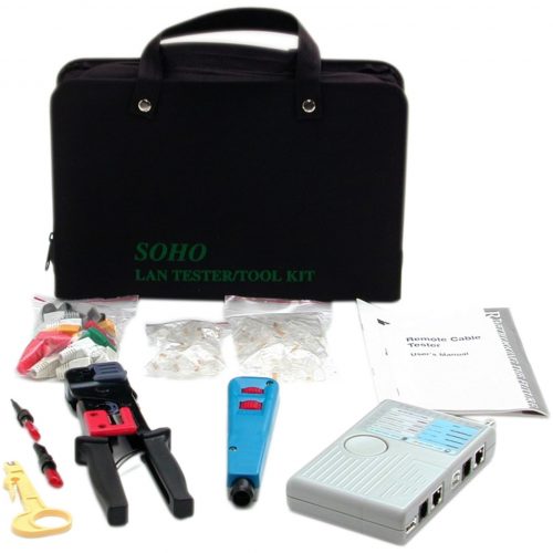 Startech .com Professional RJ45 Network Installer Tool Kit with Carrying CaseNetwork Installation KitNetwork tool tester kit.c… CTK400LAN