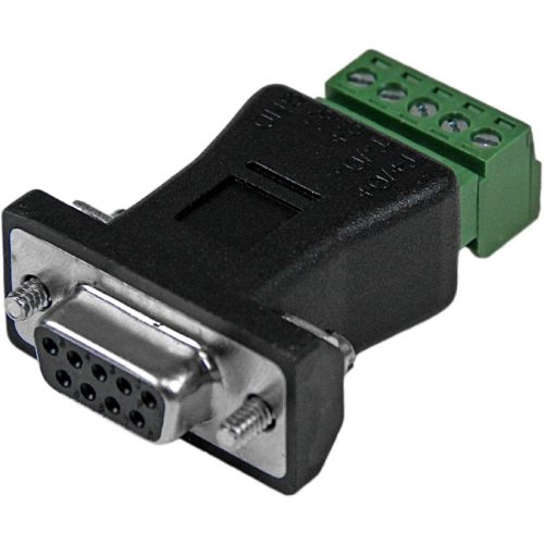 Startech .com RS422 RS485 Serial DB9 to Terminal Block Adapter1 x DB-9 Male SerialTerminal BlockBlack DB92422